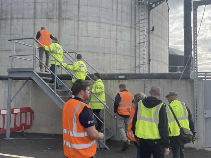 IGEM visit Evercreech plant, site visit with Adapt biogas